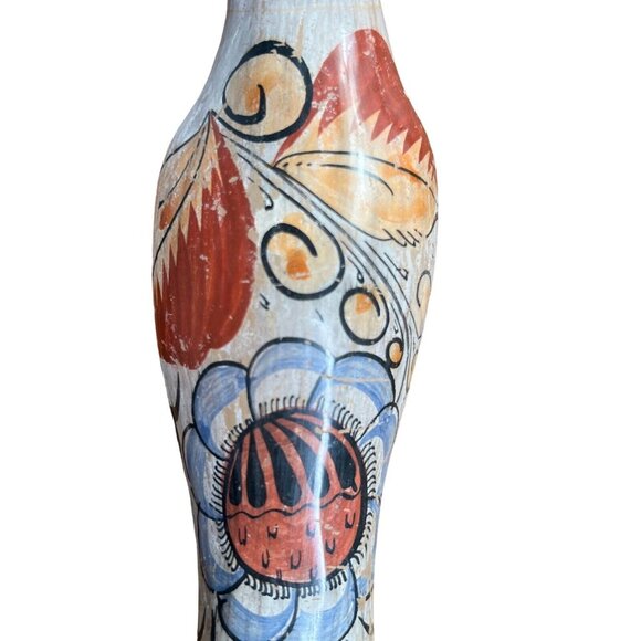 Vintage Tonala Mexican Pottery Hand Painted Pheasant Folk Art Figure 10” long - Picture 6 of 11